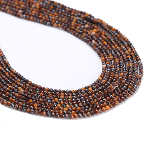 Cuentas Sueltas de Piedras Preciosas Naturales, Corte Brillante, Ojo de Gato Naranja, Coral, Jade, Rubí, Cuentas Rosas para Joyería, Pulimentadas, 1.5mm 8mm - Product Image 5