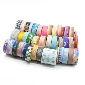 Glitter Holo sliver foil sticker Logo packing custom design christmas gift vintage washi tape