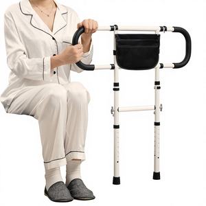 Easy Open Close Moving Chair Height Adjustable Stainless Steel Patient Wheelchair Lift <b>for</b> Disabled Elderly Transfer Orange - Product Image 1