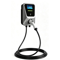 Nouvelle borne de recharge murale intelligente pour véhicules électriques, 22 kW, triphasée, pour appartement, parking public, garantie 2 ans