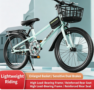 <span class=keywords><strong>Vélo</strong></span> tout-terrain pour enfants IDS à vitesse unique, roues à rayons 20/22/24 pouces, freins à disque en carbone, fourche, panier, porte-bagages, béquille, selle, pour garçons et filles, <span class=keywords><strong>vélo</strong></span> d'extérieur - Product Image 3