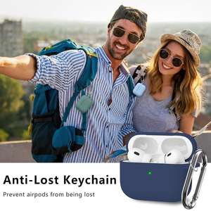 Funda de silicona original <span class=keywords><strong>para</strong></span> auriculares de microfibra con carga inalámbrica <span class=keywords><strong>para</strong></span> <span class=keywords><strong>Airpods</strong></span> Pro 3, funda de silicona líquida con <span class=keywords><strong>forro</strong></span> flocado - Product Image 5