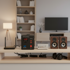 Regulador Automático de Tensão AC KEBO RTB 500VA Tipo Relé Monofásico Estabilizador com Display LED 98% de Eficiência para Eletrodomésticos - Product Image 2