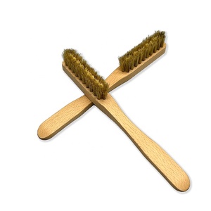 Brosse en bambou pour escalade en bois de hêtre personnalisée en gros emballée dans un sac avec logo personnalisé - Product Image 2