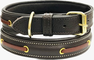 Meilleurs prix colliers de dressage de chien rembourrés à motif solide durable de qualité de qualité en gros colliers pour animaux de compagnie en cuir de qualité - Product Image 6