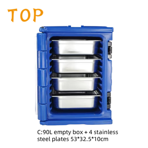 TOP 90L lemari pemegang termo kotak makanan terisolasi panci pembawa katering tetap dingin hangat wadah pengolahan makanan lainnya - Product Image 3