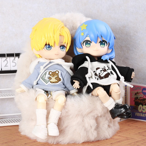 בגדי בובות OB11 סט קפוצ'ון קטן וחמוד מכנסיים חלקים GSC P9 טופ YMY 12 נקודות בגדי בובות BJD - Product Image 3