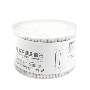 Cotons-tiges double-emboutis en boîte, cotons-tiges jetables, cotons-tiges pour le nettoyage des oreilles, serviettes hygiéniques, cotons-tiges à tête ronde en bois - Product Image 5