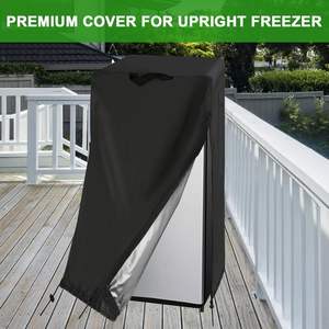 防水防滴カバーアップライトフリーザー210D & 420Dブラックポリエステル2-in-1保護フリーザーカバー - Product Image 2