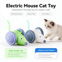 Accessoires pour animaux de compagnie, jouet interactif automatique rechargeable pour chat, souris pour chat d'intérieur et chaton
