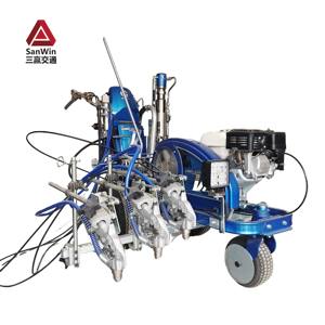 <span class=keywords><strong>Equipo</strong></span> de Señalización Vial Automático de 24L con Bomba Hidráulica de Doble Pistón y Cuatro Pistolas de Pulverización en Frío - Product Image 4