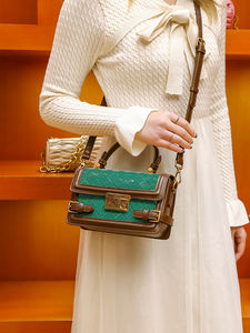 <span class=keywords><strong>Mintale</strong></span> Keatb sac à main rétro en cuir PU avec diamant pour femmes sac à bandoulière portable à rabat - Product Image 4