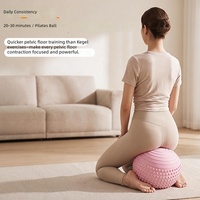Ballon de Yoga et Pilates en PVC Durable Personnalisable de 25 cm (9 pouces) avec Fonction Massage, Entraînement du Core, Pompe Incluse, Option Personnalisée pour Femme