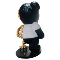 Sculpture d'ours squelette en fibre de verre de galvanoplastie personnalisée de haute qualité populaire pour la décoration intérieure ou extérieure en vente