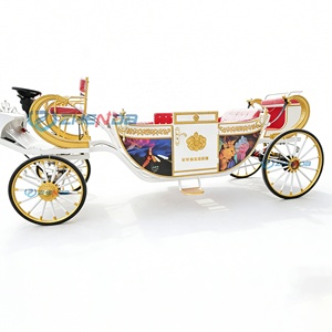 Carruaje de Caballos Eléctrico de Lujo ZHENDA para Bodas Reales, Llantas de Goma Sólida, Construcción de Acero - Diseño Elegante para Ceremonias - Product Image 1