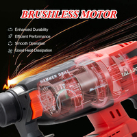 Vente flash Perceuse à percussion électrique sans fil 21V longue durée pour le montage mural et une utilisation continue Perceuse à percussion