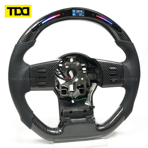 พวงมาลัยคาร์บอนไฟเบอร์แท้ TDD พร้อมไฟ LED สไตล์รถแข่ง สำหรับนิสสัน นาวาร่า - Product Image 2