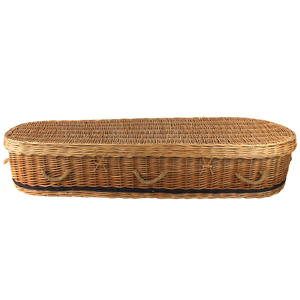 Cenaze kullanımı için kaliteli çok boyutlu hasır avrupa tarzı tabut - Product Image 2