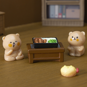 Tendance 2026 : Figurines d'animaux en résine élégantes, style mascotte forestière héréditaire, pour décoration de plateau à étages et cadeau de bureau - Product Image 4
