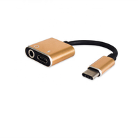 Adaptateur audio de type C à 3,5 mm de haute qualité 2 en 1, câble de charge pour téléphone portable