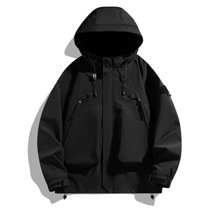 Chaqueta de tormenta para deportes al aire libre Primavera y otoño nueva chaqueta con capucha informal impermeable a prueba de viento ropa de Montañismo con capucha suelta - Product Image 5