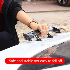 SQS OEM/ODM High-Quality Universal Carbon Fiber ABS Look Car <strong>Spoiler</strong> Wing Auto Styling Decoration <strong>Mini</strong> Car Tail Rear <strong>Spoiler</strong> - Product Image 5