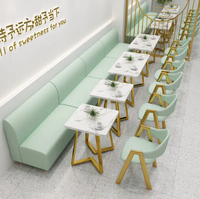Ensembles de mobilier de restaurant moderne pour hôtels et centres commerciaux : tables à manger, chaises, banquettes et canapés