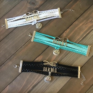 Cuoco cuoco cuoco dietista nutrizione BBQ Barbecue Baker campeggio amanti del tè <span class=keywords><strong>birra</strong></span> vino cioccolato caffè tossicodipendente braccialetto - Product Image 1