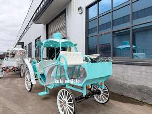 Voiture de princesse Cendrillon électrique personnalisée de style citrouille pour mariages, transport spécial pour mariages - Product Image 5