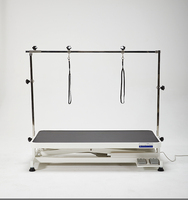 Mesa de Peluquería Canina Eléctrica de Perfil Bajo, de Acero Inoxidable, Segura y Fácil de Usar, con Motor Silencioso e Impermeable, YM-D001
