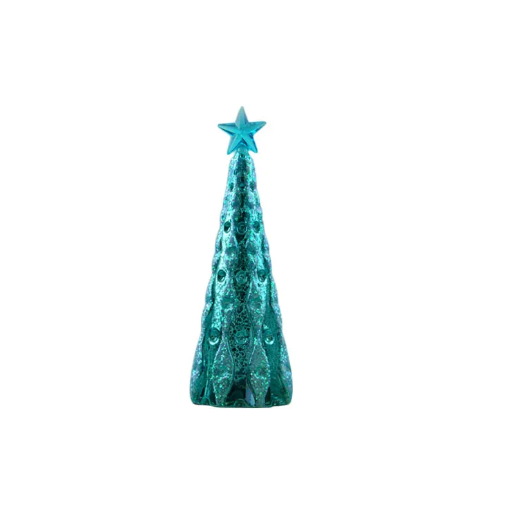 Holiday time led lighted glass xmas christmas tree for sale