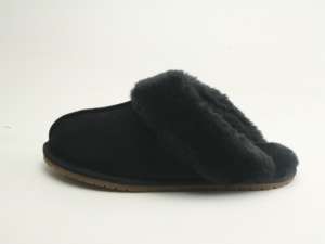 ורוד ירוק הכל שחור נעלי בית פרווה מטושטשת אישה חורף צבעים מיוחדים - Product Image 4