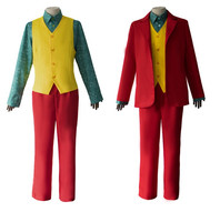 Fantasia do filme do coringa joaquin phoenix artrur fleck, trajes para cosplay, halloween, 2019