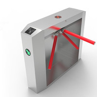 Portique de Contrôle d'Accès Automatique Lecteur de Code QR Sécurité Intelligent Mécanisme de Tourniquet Tripode