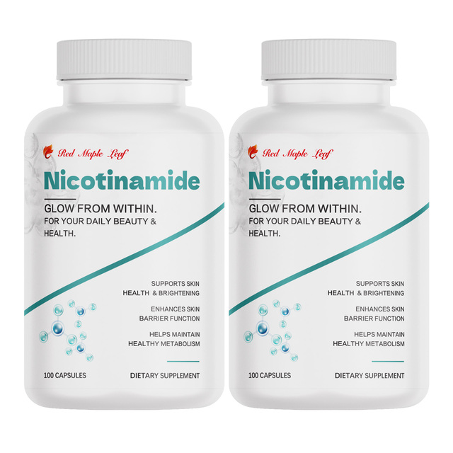 Niacinamide 500mg per Serving Vitamin B3 Supplement for Energy Metabolism Support - 100 Capsules