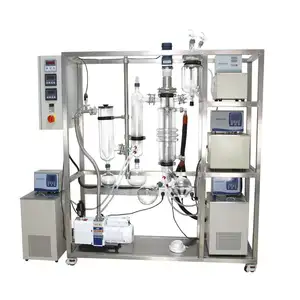 Labor-Maßstab Molekular-Destillationsgerät Wiped-Film Kurzlauf-Molekular-Destillationssystem-Gerät für Fisch Rohöl