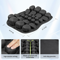 Coussin de massage 3D à air chaudement recommandé, tapis/rembourrage de siège à air pour le modelage et l'embellissement des fesses