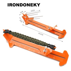 IRONDONKEY para Paracord Jigs Kit de acero inoxidable DIY herramienta artesanal para paraguas <span class=keywords><strong>cuerda</strong></span> pulsera tejido marco de madera fabricante - Product Image 3
