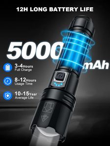 ไฟฉายแบบชาร์จไฟได้ 990 ลูเมนส์ กำลังสูง ความจุ 5000mAh กันน้ำ พกพาสะดวก สำหรับตั้งแคมป์ เดินป่า รุ่น WADE-JS - Product Image 2