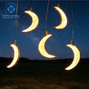 Guirlande lumineuse LED romantique Anpu en forme de lune, indice de protection IP65, pour la décoration de plafond de mariage et d'événements, motif lumineux - Product Image 5