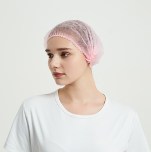 Hot Bán 100 Mảnh Gói Dùng Một Lần Màu Đen Spunbond Clip <span class=keywords><strong>Cap</strong></span> An Toàn Thực Phẩm Bouffant Mũ Mob Mũ - Product Image 4