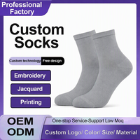 Chaussettes personnalisées de haute qualité, chaussettes de sport personnalisées pour hommes, chaussettes avec logo brodé personnalisé