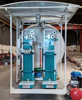Station mobile de remplissage de bouteilles de GPL 20 000 litres avec système de pesage monté sur skid et pompe antidéflagrante pour usine de remplissage de gaz propane