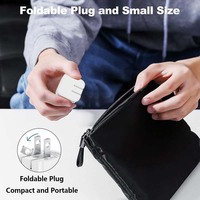 Chargeur USB-C PD 40W avec prise US, adaptateur mural rapide 60W max, chargeur de voyage super rapide AVS DPS Type C pour iPhone 17 Air/17 Pro Max
