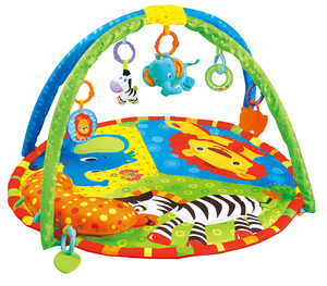 Alfombra de juegos para bebés Tummy Time, alfombrillas de juegos lavables para bebés para actividades en el suelo, gimnasio con juguetes - Product Image 6