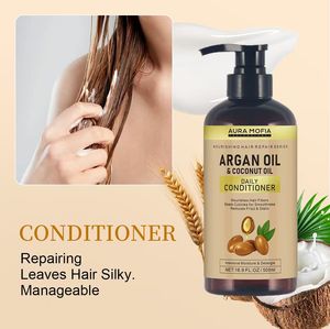 Bộ dầu gội và dầu xả <span class=keywords><strong>Argan</strong></span> bán chạy nhất - Chăm sóc kiểu Morocco với Keratin - dành cho tóc xoăn, thẳng, khô và hư tổn - Product Image 5