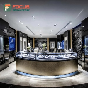 Sistema de Exhibición de Joyería de Lujo, Vitrina de Vidrio con Marco Metálico para Tiendas de Marca - Product Image 2