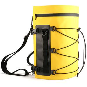 Sac à dos étanche semi-circulaire en PVC avec poche en filet, logo personnalisé, pour sports de plein air, surf, flottaison, moto, <span class=keywords><strong>kayak</strong></span>, voyage - Product Image 1