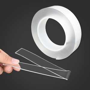 <span class=keywords><strong>Ruban</strong></span> adhésif double face, transparent, résistant, adhésif en gel double face, sans trace, amovible, nano-adhésif <span class=keywords><strong>pour</strong></span> l'intérieur et l'extérieur - Product Image 2