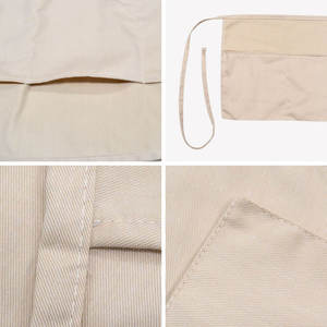 Tablier personnalisé haut de gamme en polycoton uni, tablier de taille à trois poches pour personnel de café et de commerce de détail, avec logo personnalisé - Product Image 6